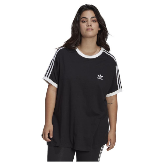 Adidas Γυναικεία κοντομάνικη μπλούζα 3 Stripes (plus size)